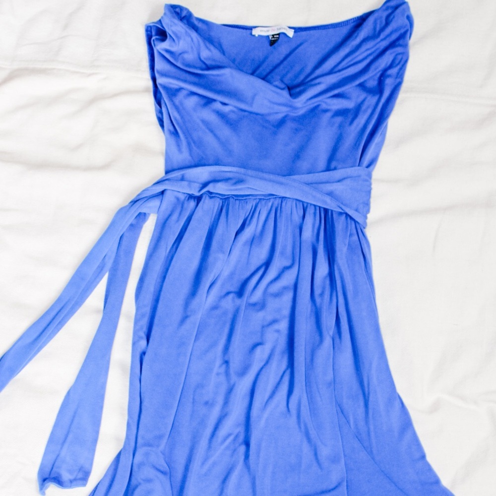 Beautiful blue maternity dress